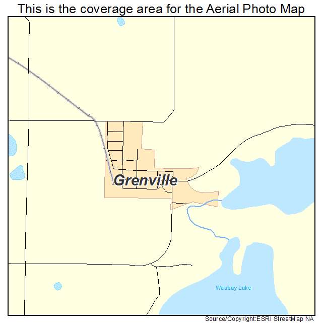 Grenville, SD location map 