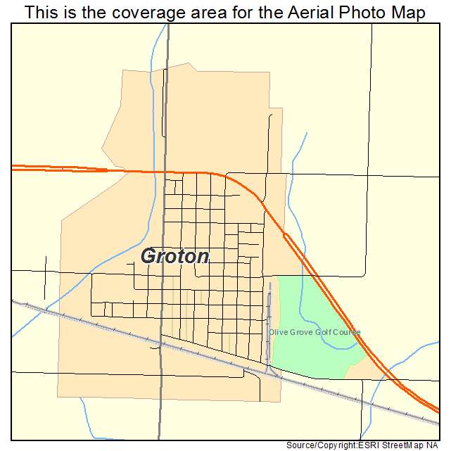 Groton, SD location map 