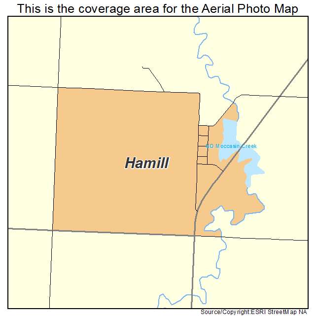 Hamill, SD location map 