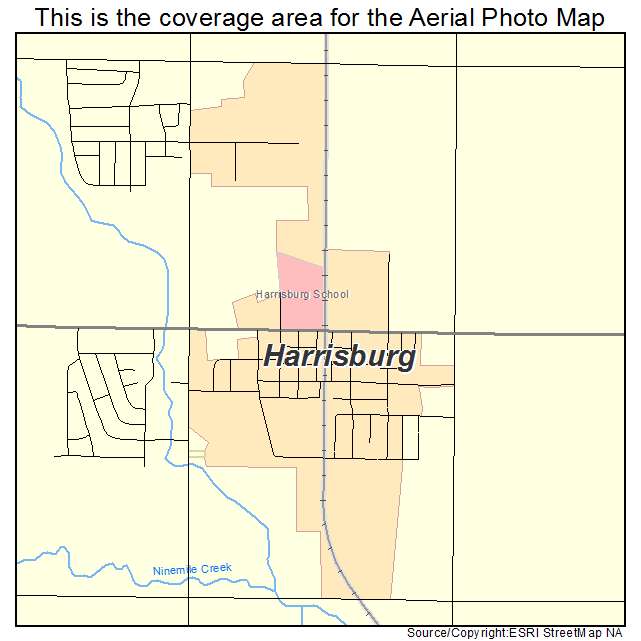 Harrisburg, SD location map 