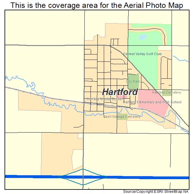 Hartford, SD location map 