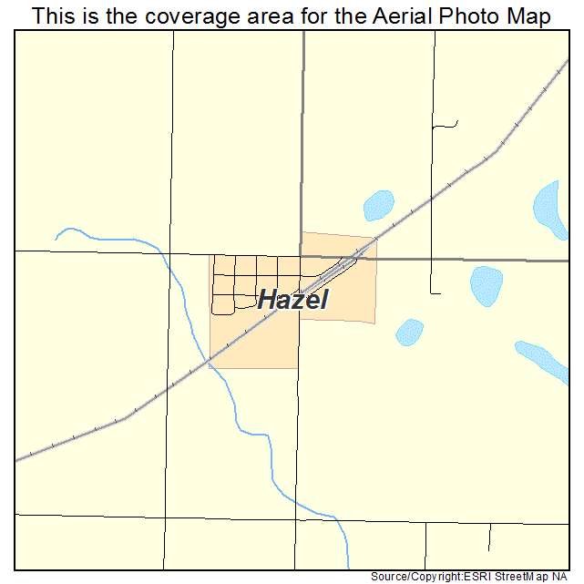 Hazel, SD location map 
