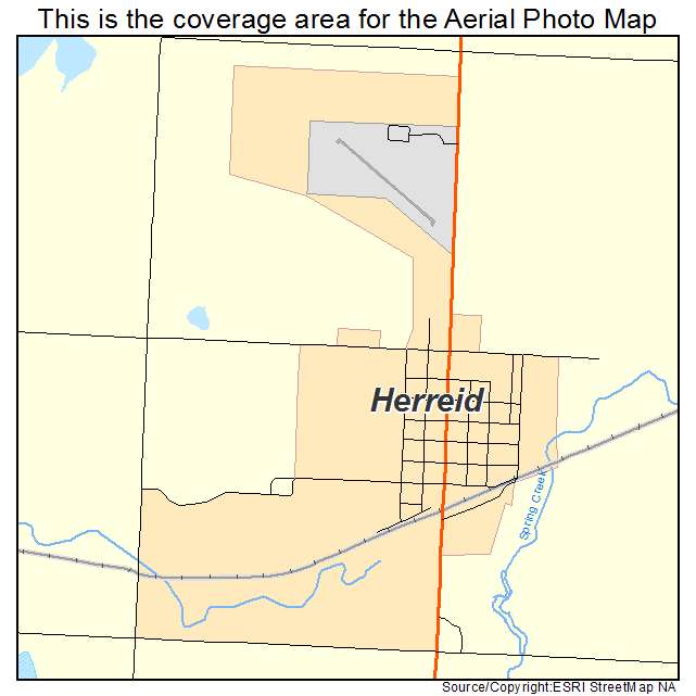 Herreid, SD location map 