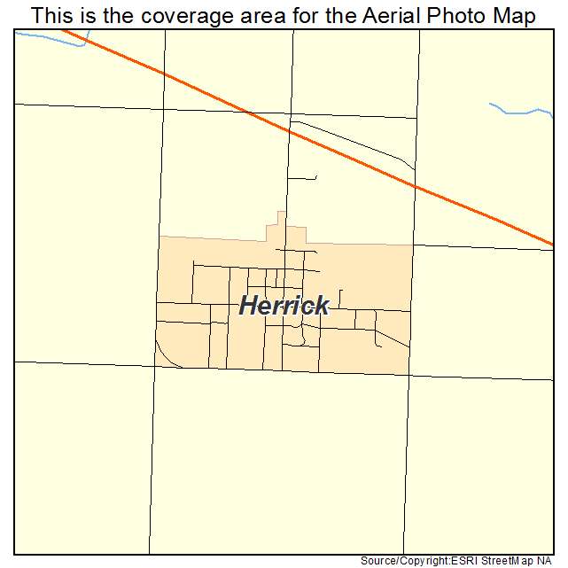 Herrick, SD location map 