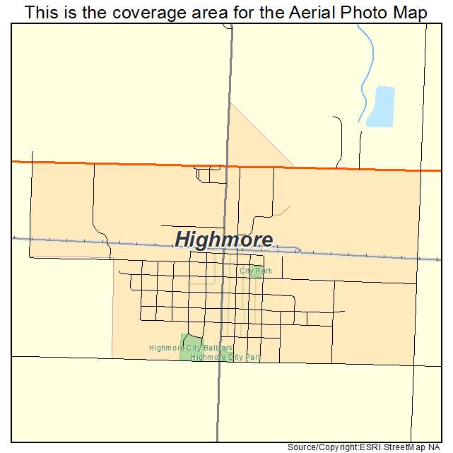Highmore, SD location map 