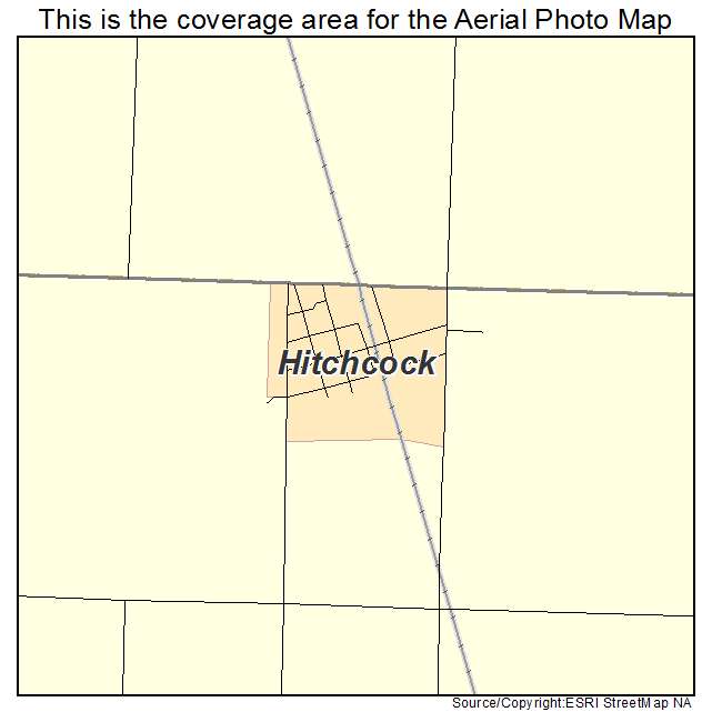 Hitchcock, SD location map 