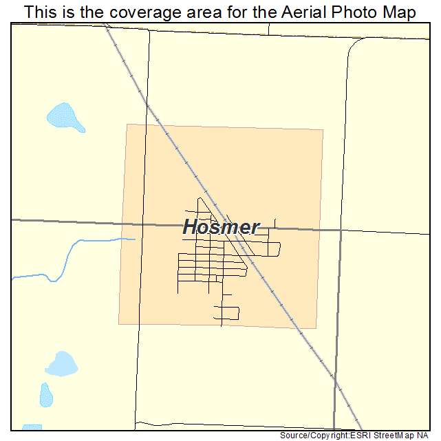 Hosmer, SD location map 