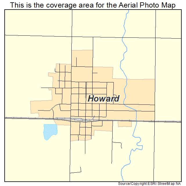 Howard, SD location map 