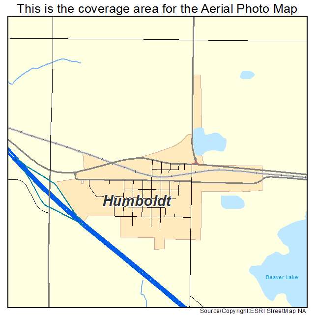 Humboldt, SD location map 