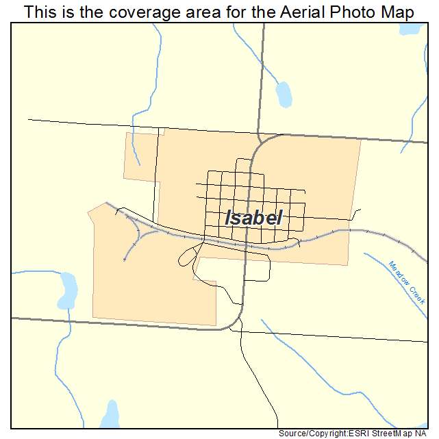 Isabel, SD location map 