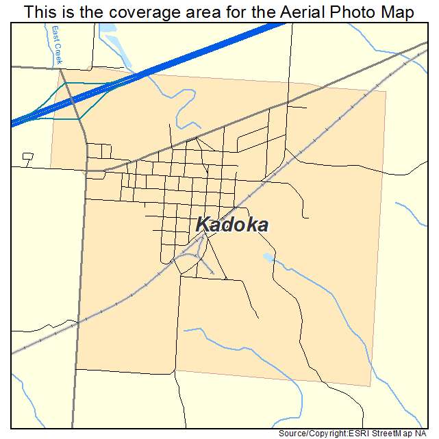 Kadoka, SD location map 