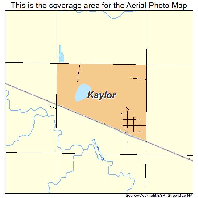 Kaylor, SD location map 