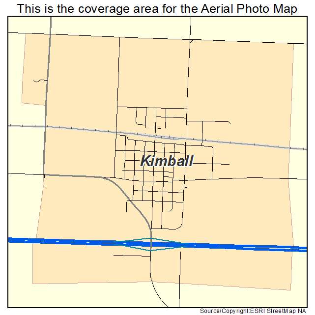 Kimball, SD location map 