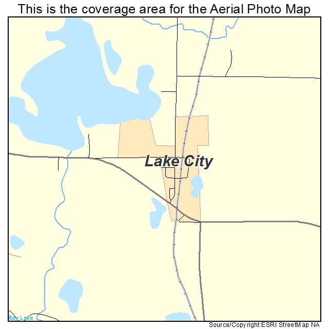 Lake City, SD location map 