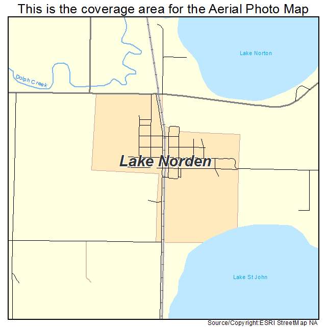 Lake Norden, SD location map 