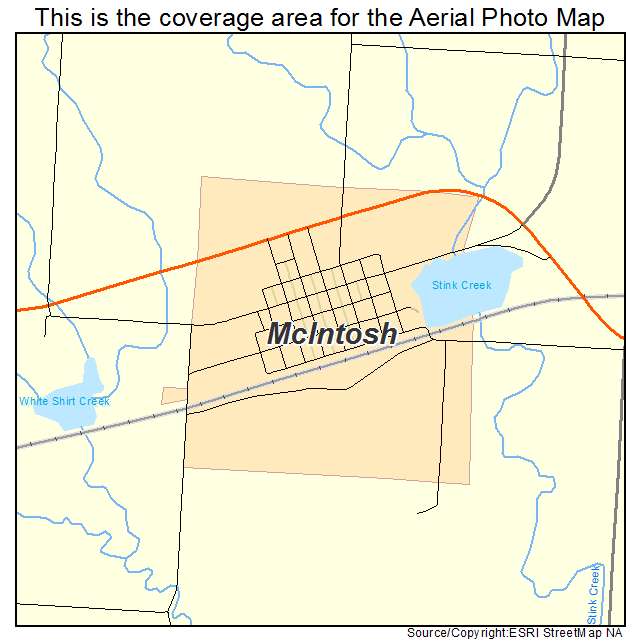 McIntosh, SD location map 