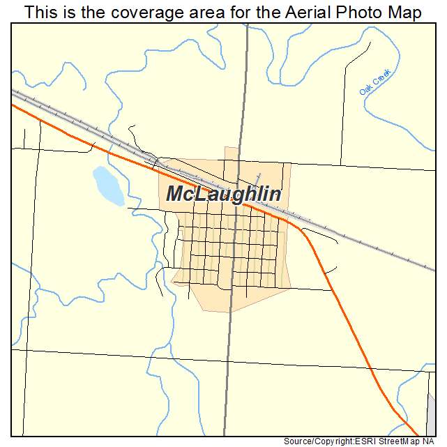 McLaughlin, SD location map 