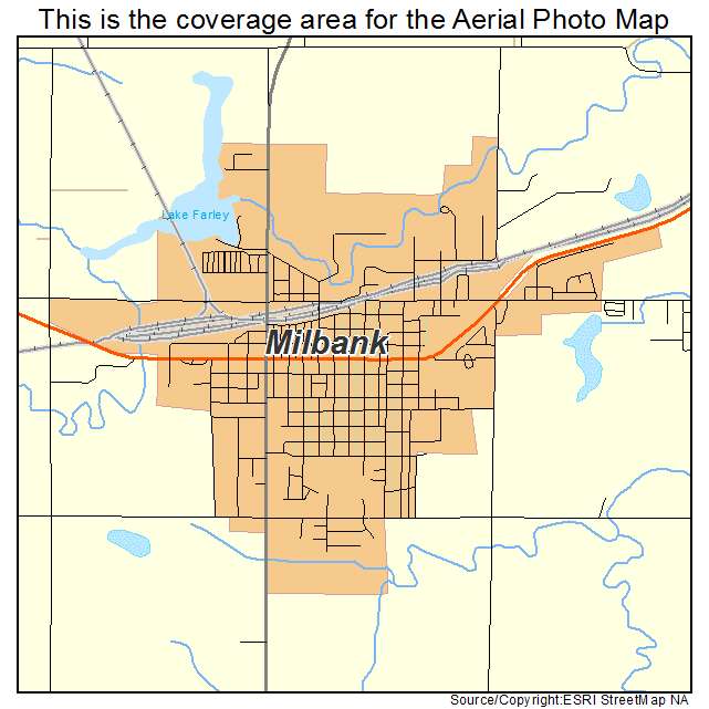Milbank, SD location map 