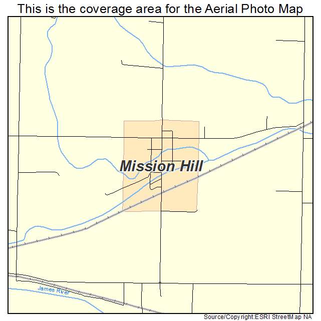 Mission Hill, SD location map 