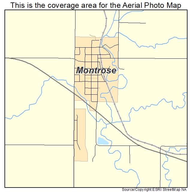 Montrose, SD location map 