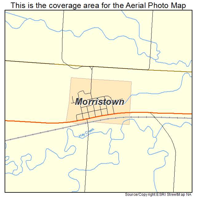 Morristown, SD location map 