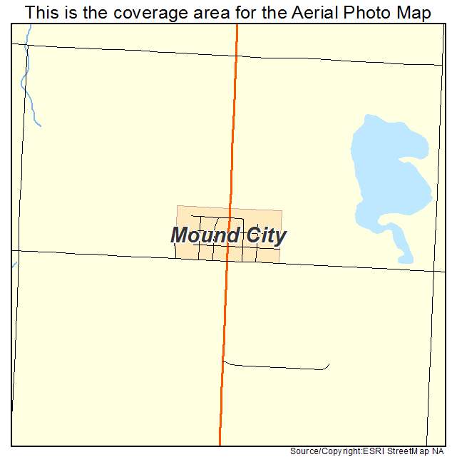 Mound City, SD location map 
