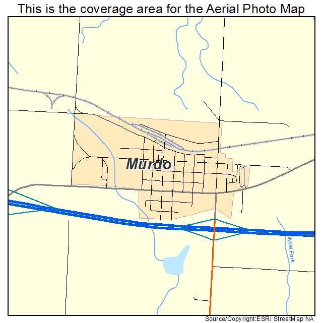 Murdo, SD location map 
