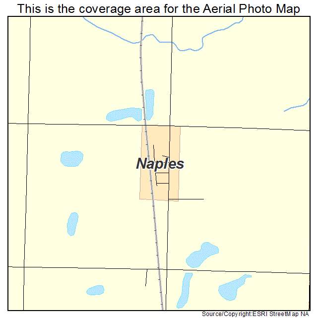 Naples, SD location map 