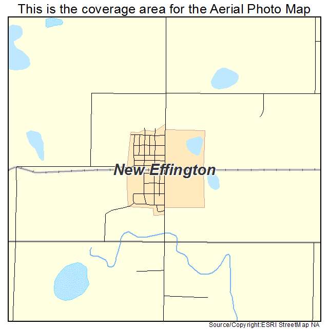 New Effington, SD location map 