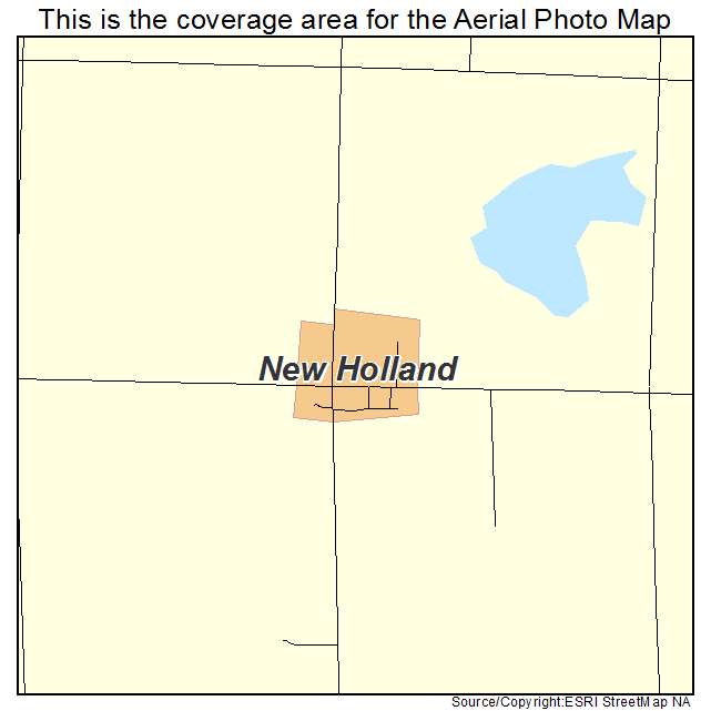 New Holland, SD location map 