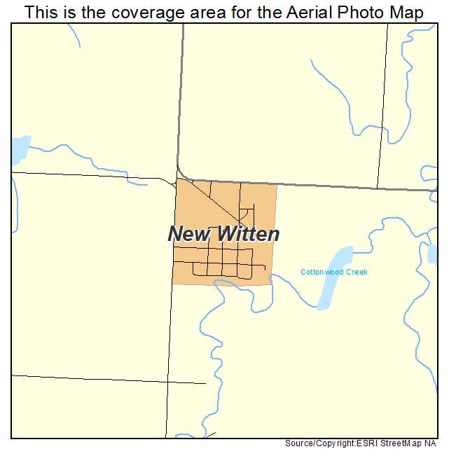New Witten, SD location map 