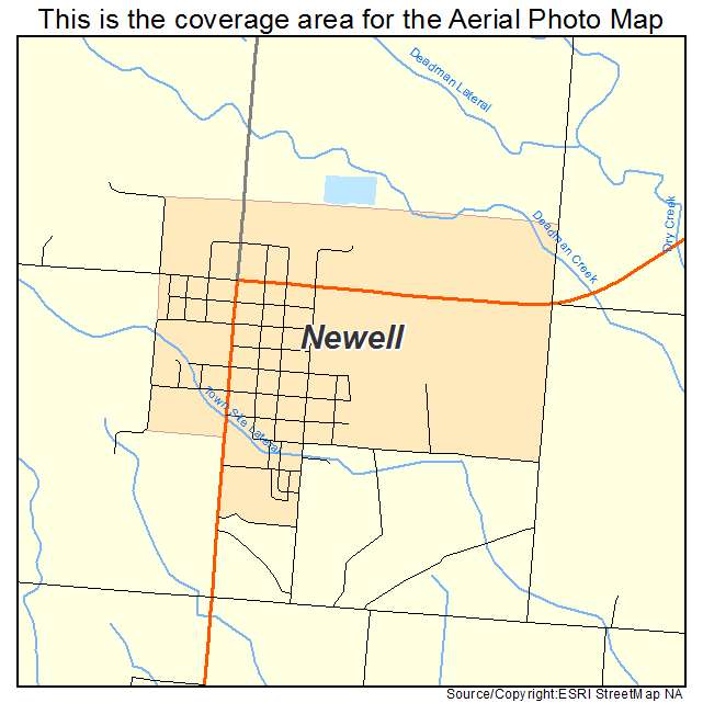 Newell, SD location map 
