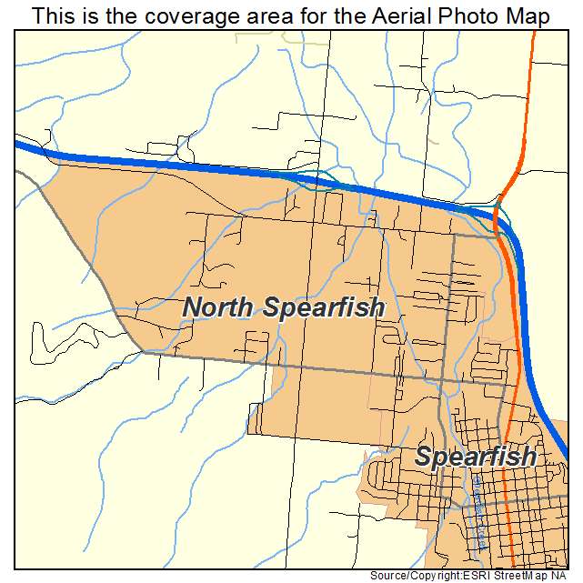 North Spearfish, SD location map 