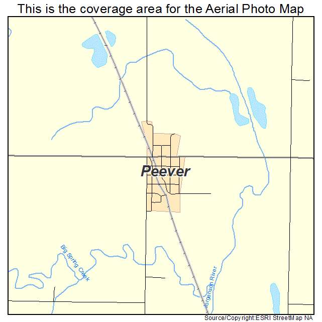 Peever, SD location map 