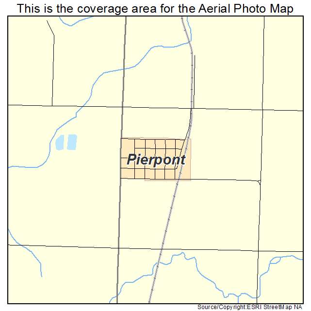 Pierpont, SD location map 