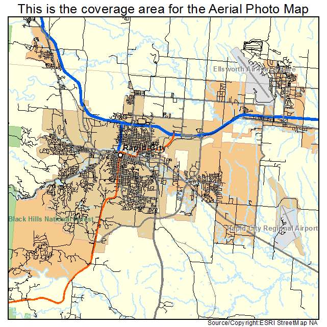 Rapid City, SD location map 