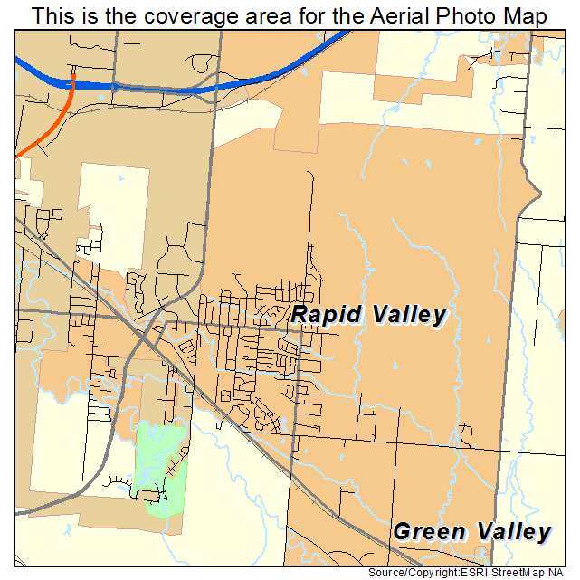 Rapid Valley, SD location map 