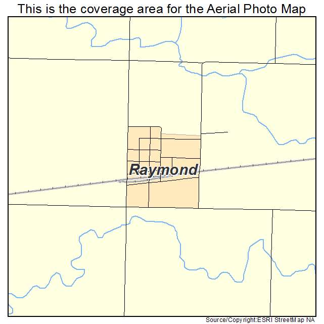 Raymond, SD location map 