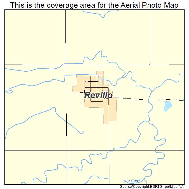 Revillo, SD location map 