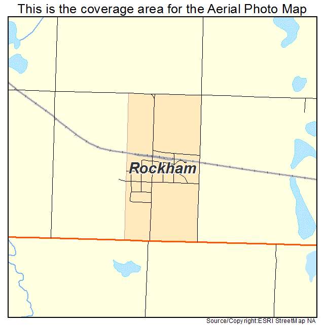 Rockham, SD location map 