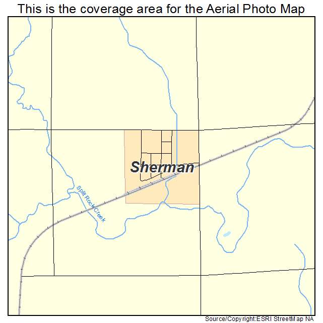 Sherman, SD location map 