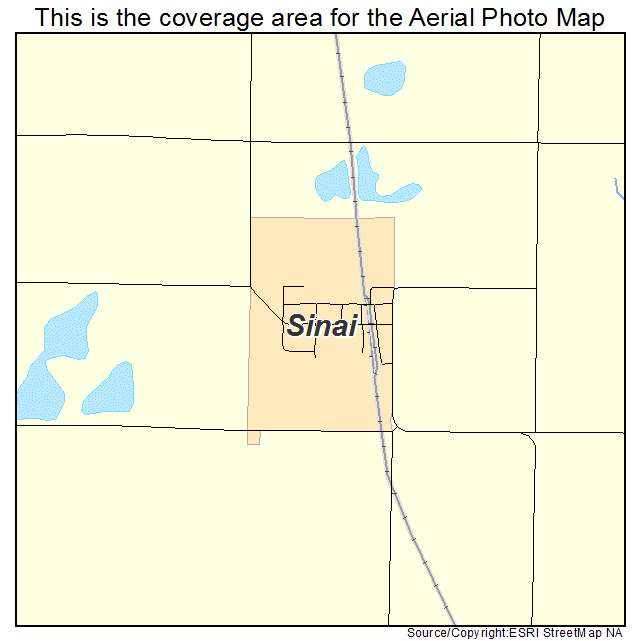 Sinai, SD location map 