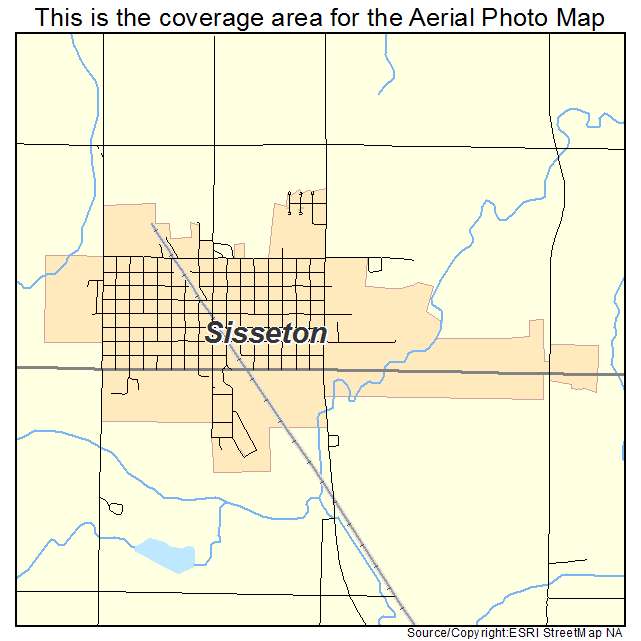 Sisseton, SD location map 