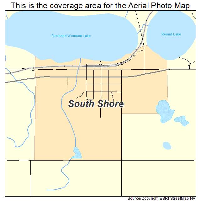 South Shore, SD location map 