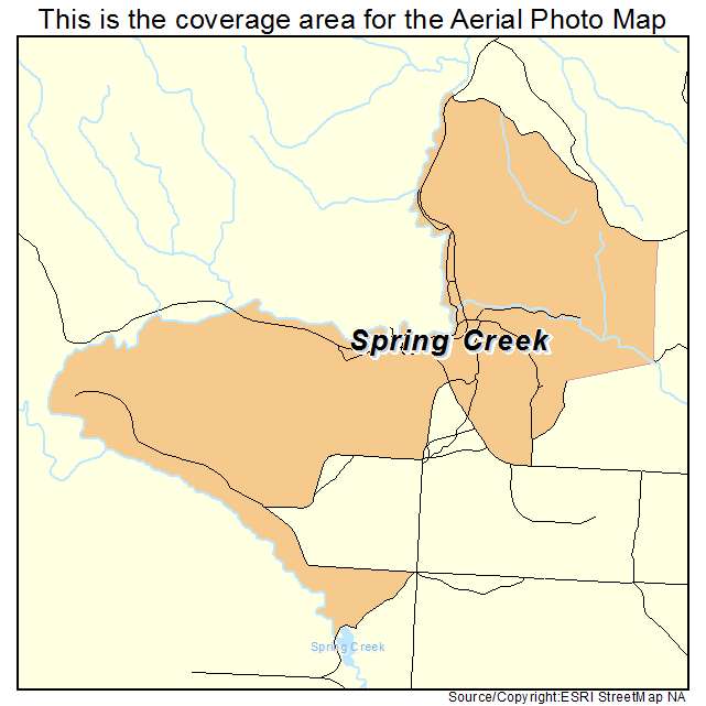 Spring Creek, SD location map 