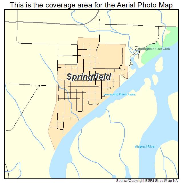 Springfield, SD location map 