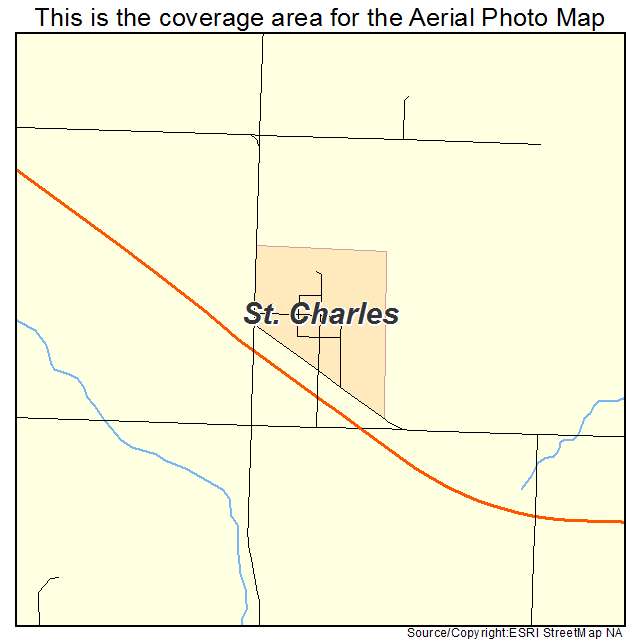 St Charles, SD location map 