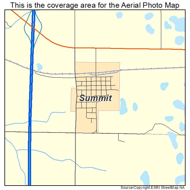 Summit, SD location map 