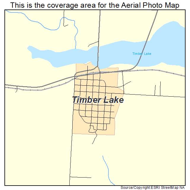 Timber Lake, SD location map 