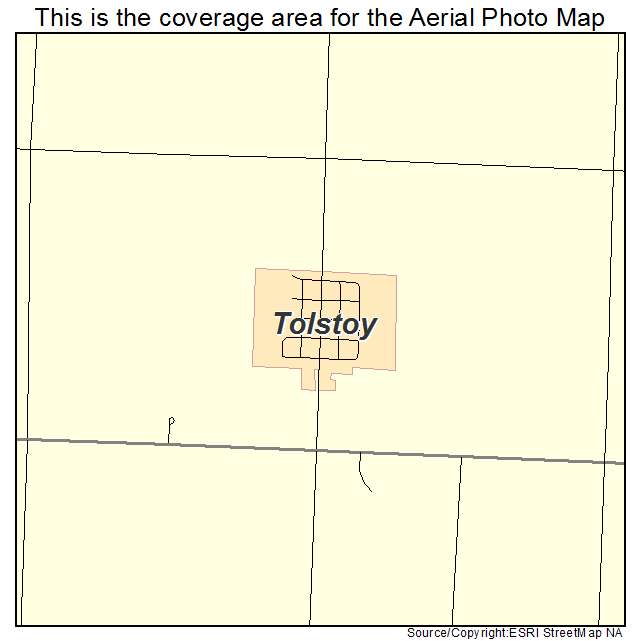 Tolstoy, SD location map 
